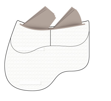 Preview: Mattes Eurofit Steppstoff Schabracke - freie Farbwahl