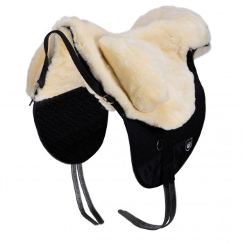 Preview: Christ Lammfellsattel Fellsattel Premium Plus XH für hohen Widerrist mit Verbundschaumeinlagen