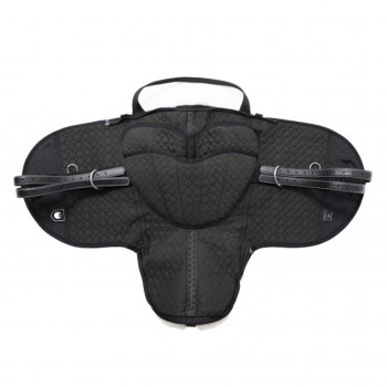 Preview: Christ Lammfellsattel Fellsattel Premium Plus XH für hohen Widerrist mit Verbundschaumeinlagen