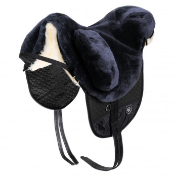 Preview: Christ Lammfellsattel Fellsattel Premium Plus XH für hohen Widerrist mit Verbundschaumeinlagen