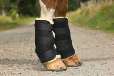 Preview: Christ Lammfell Gamaschen hinten