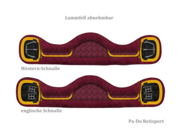 Preview: Mattes Lammfell Kurzgurt asymmetrisch sand hellgelb
