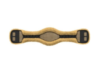 Preview: E.A. Mattes abnehmbarer Lammfell Bezug für Kurzgurt englisch und western