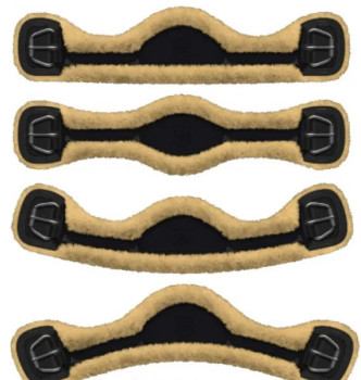 Preview: Mattes SLIM-LINE Lammfell Western-Sattelgurt mit Cinch, mit abnehmbarem Lammfellbezug, freie Farbwahl