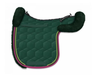 Preview: Mattes Satteldecke mit und ohne Lammfell - freie Farbwahl