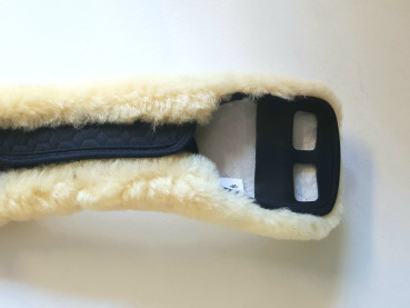 Preview: E.A. Mattes abnehmbarer Lammfell Bezug für Kurzgurt englisch und western