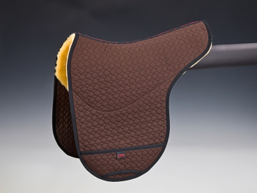 Preview: Christ Lammfell Satteldecke für Premium Plus braun