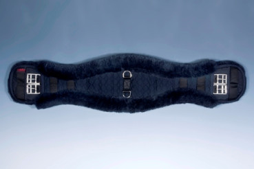 Preview: Christ Lammfell Sattelgurt/ Konturgurt Dressur, anthrazit