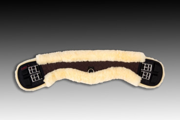 Preview: Christ Lammfell Sattelgurt Mond braun-natur