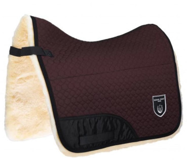 Preview: Christ Lammfell Barock Schabracke Portuguesa, Stoff: braun