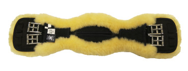 Preview: Mattes Lammfell Kurzgurt, anatomisch, Lammfellbezug abnehmbar, sofort