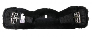 Preview: Mattes Lammfell Kurzgurt, asymmetrisch, mit abnehmbarem Lammfell, sofort lieferbar