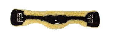 Preview: Mattes Lammfell Kurzgurt, asymmetrisch, mit abnehmbarem Lammfell, sofort lieferbar