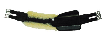 Preview: Mattes Lammfell Mond-Langgurt für Kleinpferde wie Islandpferde/ Isländer - freie Farbwahl