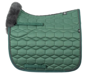 Preview: Mattes Schabracke mit Lammfell, Fellrand vorne - schnell verfügbar